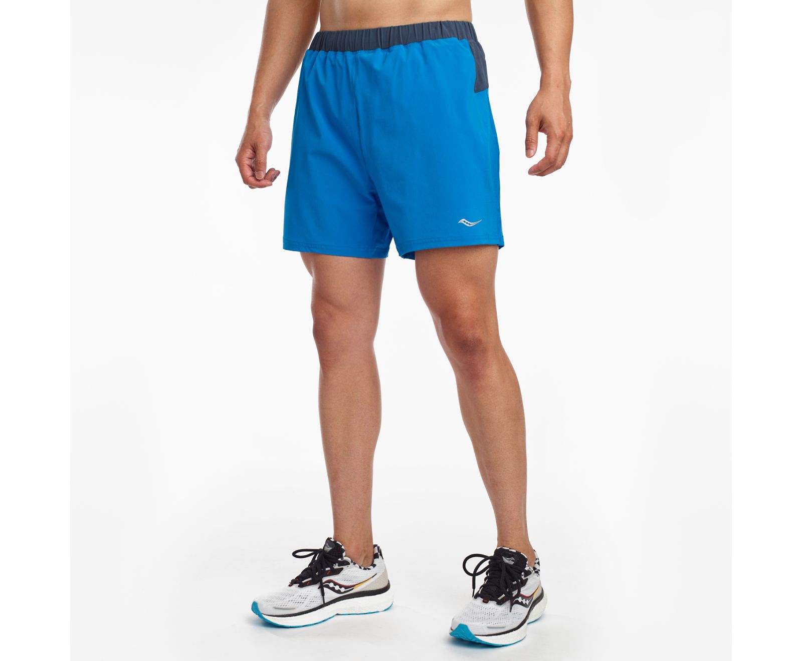 Saucony Outpace 5" Shorts Herr Blå | Sverige 286AHK